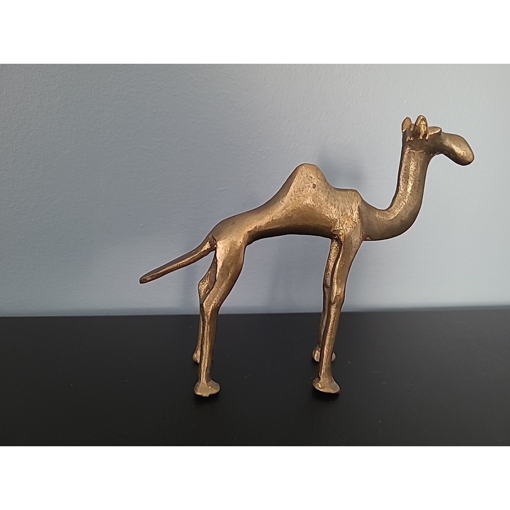 Brass Skinny Camel One Hump Nativity Christmas - Picture 4 of 7